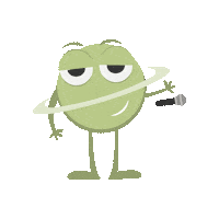 coordea dancing green singer singing Sticker