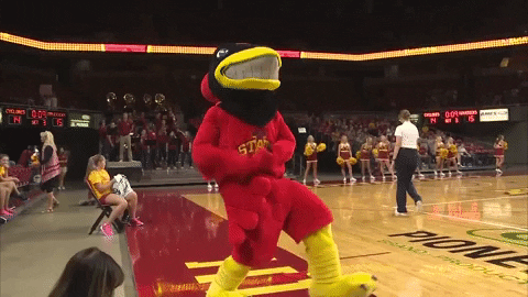 Iowa State Air Guitar GIF by CyclonesTV