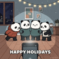 Merry Christmas Happy Holidays GIF by Kanpai Pandas