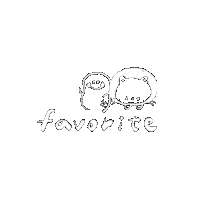 Alittleroom favorite 喜歡 奶茶 小房間 Sticker