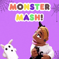 Monster Mash Cat GIF
