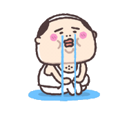 Sad Old Man Sticker