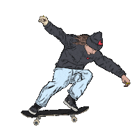 Skate Skateboarding Sticker