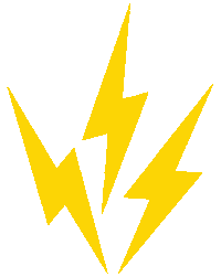 Lightning Bolt Explosion Sticker by Adobe Creative Cloud Express