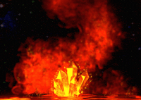 Burning Fire Stone GIF