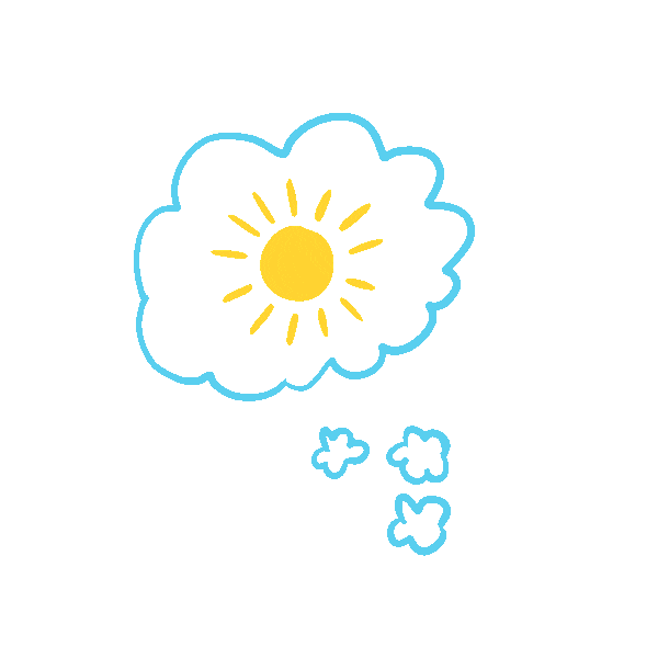 Sun Thinking Sticker by Boldr Agency