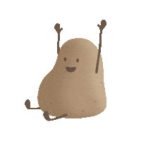 aldewer potato patata hotpotatoes Sticker