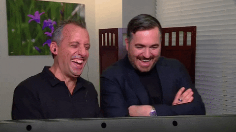 happy laugh GIF by truTV’s Impractical Jokers