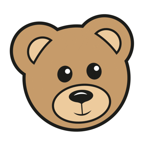 SammyHey bear bearface sammyhey Sticker