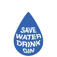 Water Drink Sticker by The Gin Way