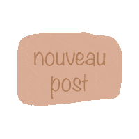 Beige Nouveau Post Sticker by Les Petites Porcelaines