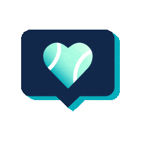 Tennis Court Love Sticker by shopDoubletake