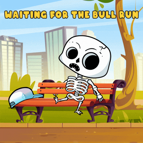 Bull Run Waiting GIF by BigBrains