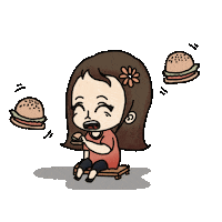 Burger Eat Sticker