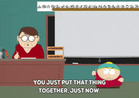 scared eric cartman GIF by South Park 