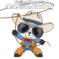 Wild West Cowboy Sticker by PandaPals