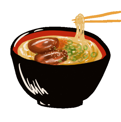 Rahmen Eating Sticker