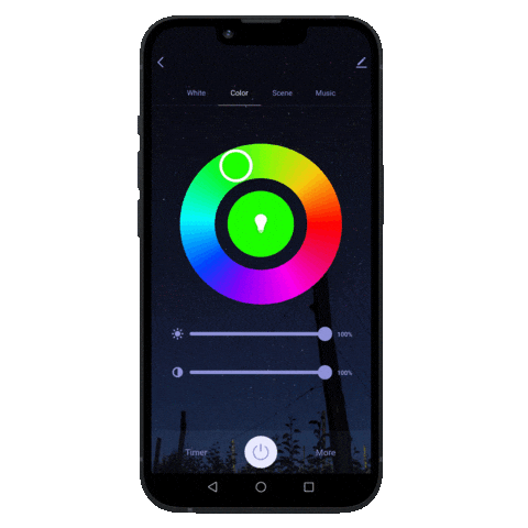 Smartphone Tuinverlichting Sticker by Lightpro