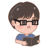 Reading Studying Sticker