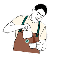 Pouring Hot Chocolate Sticker by Kawacom's