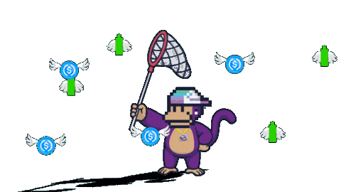 Flying Green Bar Sticker by BigBrains