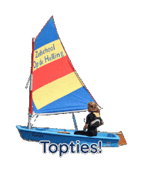 Optimist Watersport Sticker by Zeilschool Op de Helling