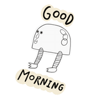 Good Morning Monster Sticker