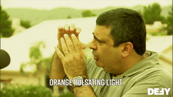 Orange Pulsating Light 