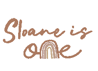 shellar850 rainbow one sloane first birthday Sticker