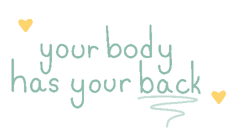 Your Body Has Your Back Sticker by LiveAsYou