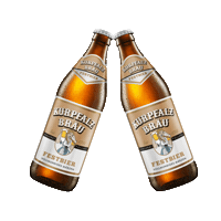 Bier Bierflasche Sticker by kurpfalzbräu