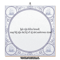 Brand Spreuk Sticker by Tegelspreuken.nl