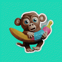 Hungry Monkey GIF