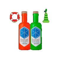 Green Bottle Buoy Sticker by JJs Manöverschluck