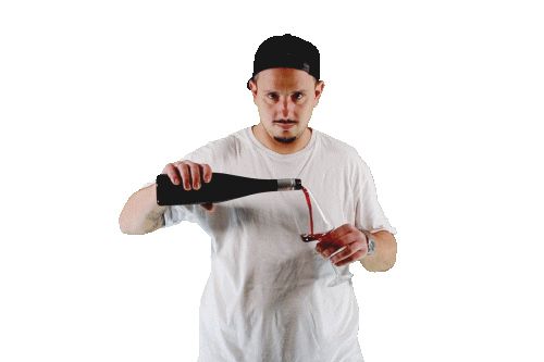 hip hop wine Sticker by #asktoni