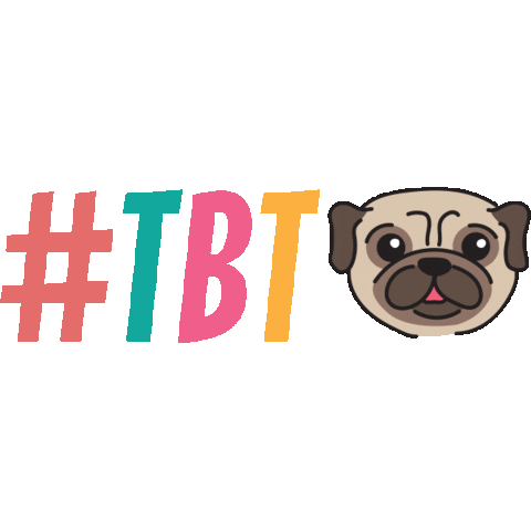 Throwback Thursday Sticker by Morty The Pug