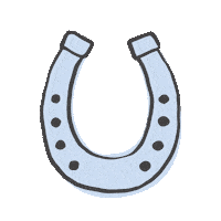 Horseshoe Sticker by Dear Annabelle
