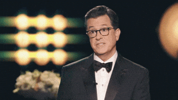 "Okurrrrr" RuPaul and Stephen Colbert