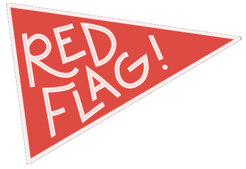 Red Flag No Sticker by Lexi brozovich