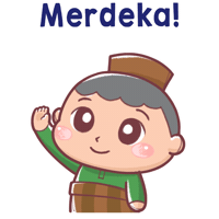 Merdeka Malaysiaday Sticker by Bear Boss Buddies
