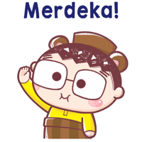 Merdeka Malaysiaday Sticker by Bear Boss Buddies