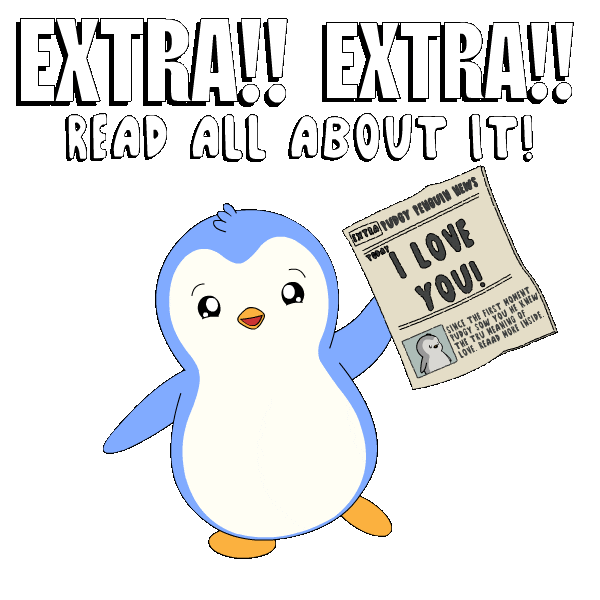 Looking I Love You Sticker by Pudgy Penguins