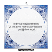 Support Put Sticker by Tegelspreuken.nl