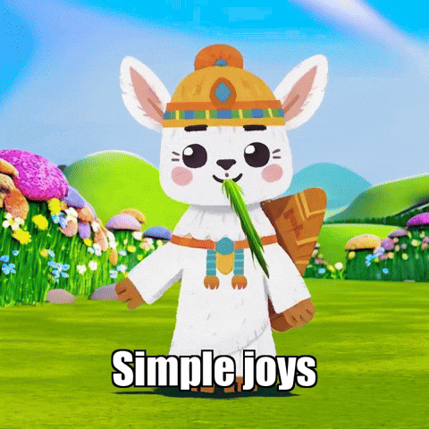 Simple Joys Joy GIF by Llamaozi