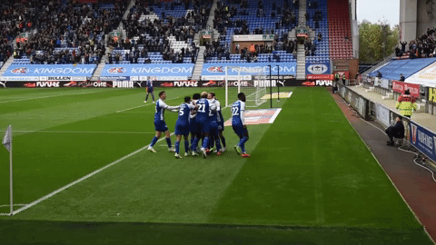 group hug wafc GIF by Wigan Athletic