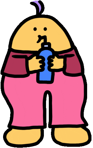 Drunk Water Sticker by Ruppert Tellac