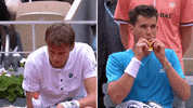 dominic thiem sport GIF by Roland-Garros
