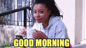 ShalitaGrant hello coffee good morning morning GIF