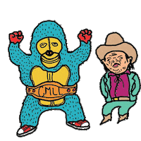 lucha libre animation Sticker by PPKMKZZTT