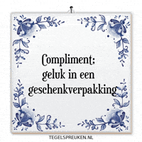 Humor Compliment GIF by Tegelspreuken.nl